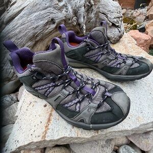 Merrell Siren Sport Hiking Shoes Womens 7.5 Black Peridot Trail Outdoor